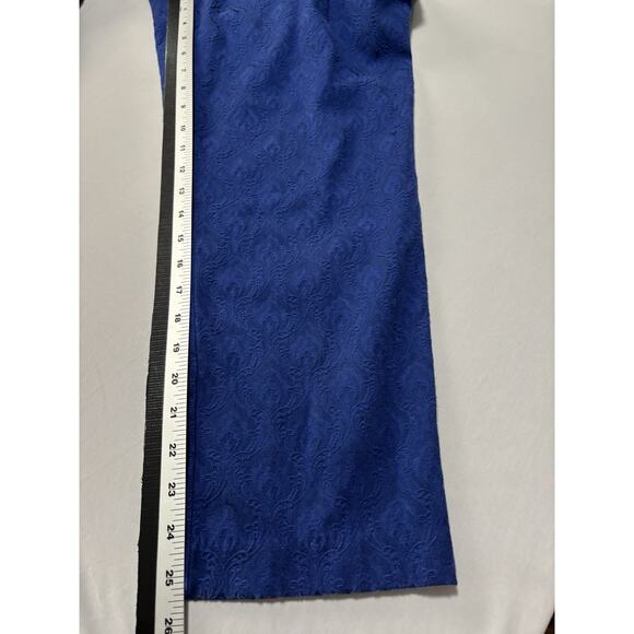 89th & Madison Women's 16 Cobalt Blue Cropped Pants Geometric Colorful BOHO - Picture 7 of 7